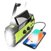 MEDING MD-090p Emergency Flashlight Radio Hand Crank Solar Survival Radio NOAA Weather Noodradio for Reading Lamp