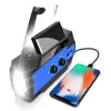 MEDING MD-090p Emergency Flashlight Radio Hand Crank Solar Survival Radio NOAA Weather Noodradio for Reading Lamp