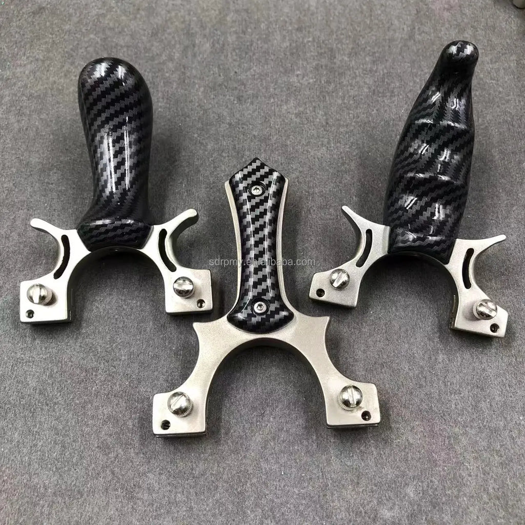 Stainless Steel & Rubber Band Equipped High-Quality Hunting Slingshot - Outdoor Sports Shooting Survival Catapult