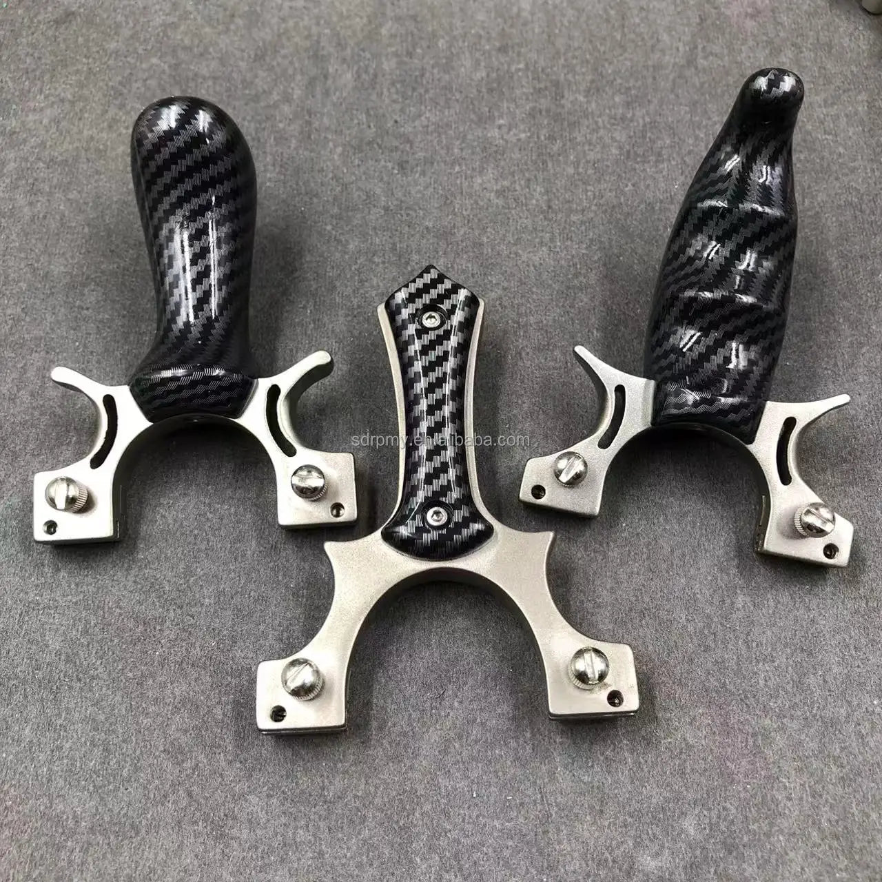 Stainless Steel & Rubber Band Equipped High-Quality Hunting Slingshot - Outdoor Sports Shooting Survival Catapult