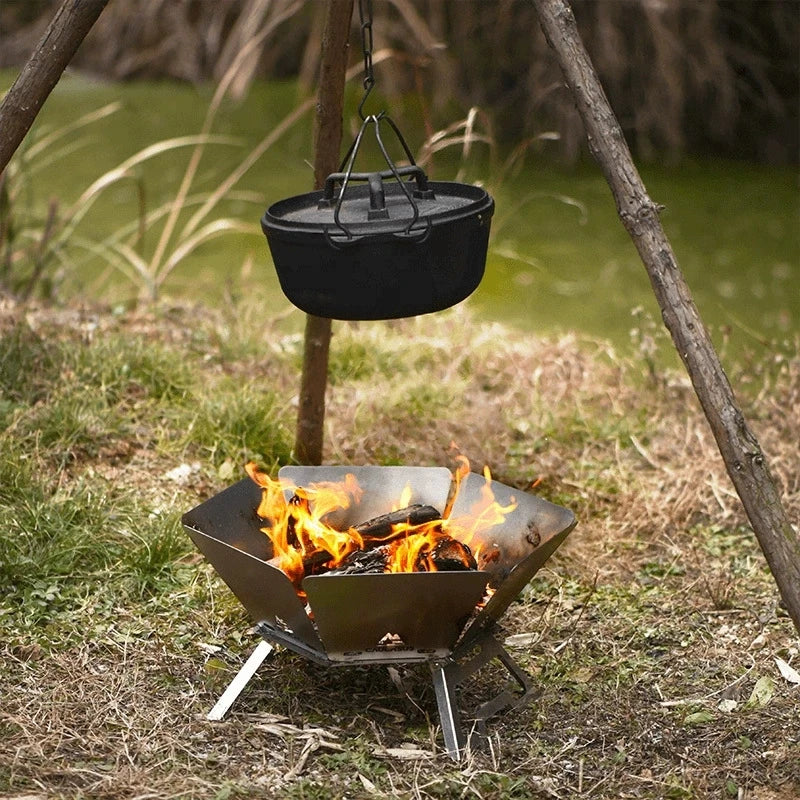 Portable Wood-burning Stove for Quickly Heating Camping Tents, Etc.