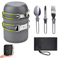 High Quality 1-Person Aluminium Non-Stick Cookware Set Anodized Camping Pots