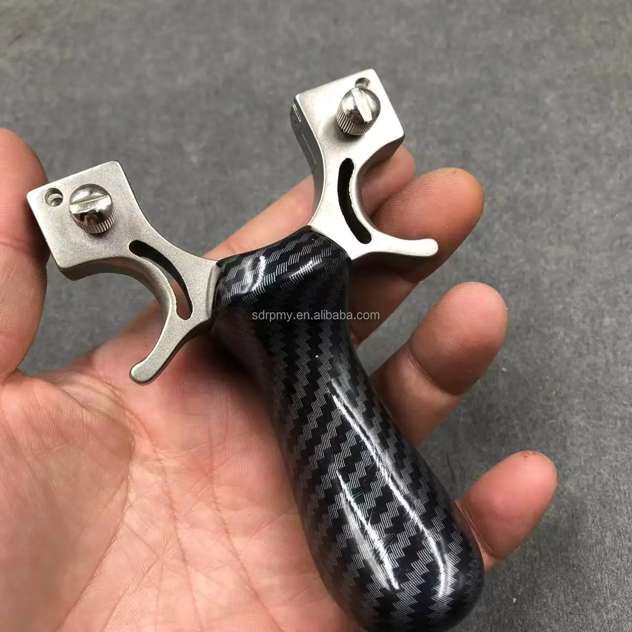 Stainless Steel & Rubber Band Equipped High-Quality Hunting Slingshot - Outdoor Sports Shooting Survival Catapult