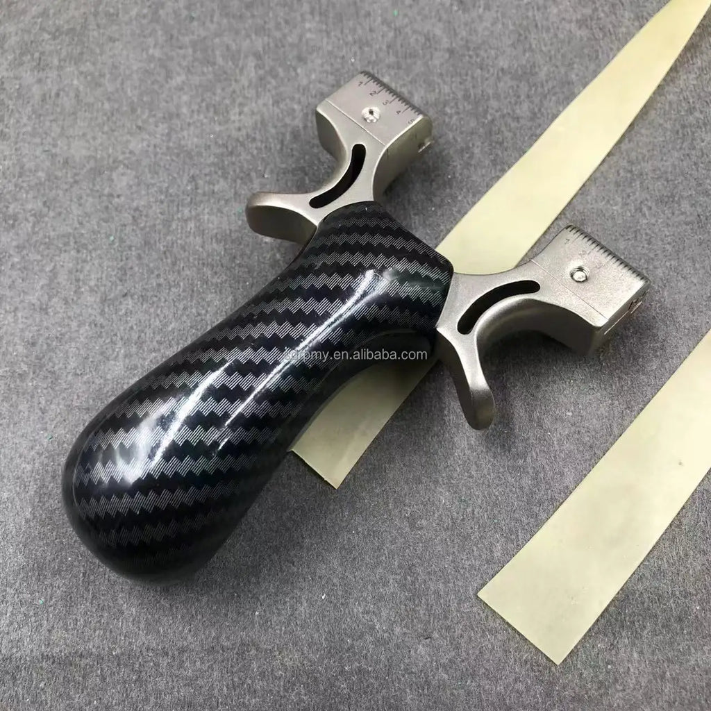 Stainless Steel & Rubber Band Equipped High-Quality Hunting Slingshot - Outdoor Sports Shooting Survival Catapult