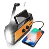 MEDING MD-090p Emergency Flashlight Radio Hand Crank Solar Survival Radio NOAA Weather Noodradio for Reading Lamp