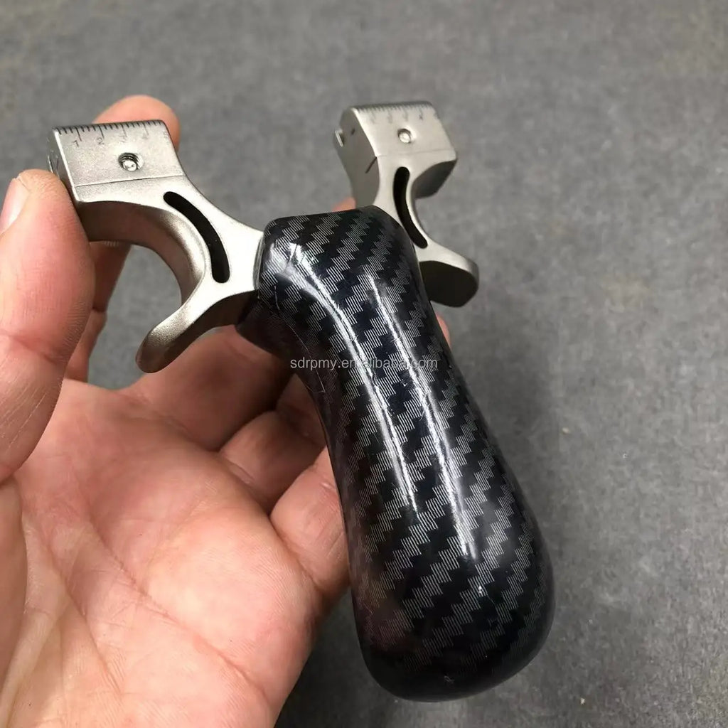 Stainless Steel & Rubber Band Equipped High-Quality Hunting Slingshot - Outdoor Sports Shooting Survival Catapult