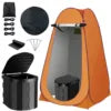 Portable Toilet With Tent for Camping