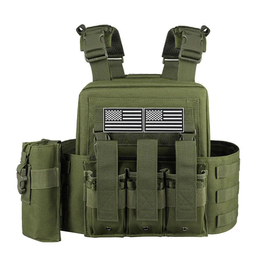Wear resistant and tear resistant outdoor adventure vest with large capacity accessory bag on the back