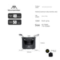 MOUNTAINHIKER Portable Mini Barbecue Assesories Camp Cooking Supplies Camping Gear and Accessorie Alcohol Stove Outdoor Furnace