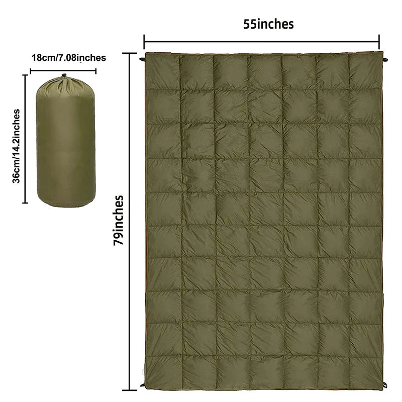 Ultralight Camping Blanket & Mat All-Weather for Winter Hiking Summer Travel, Ski Adventures Portable Thermal Outdoor Gear