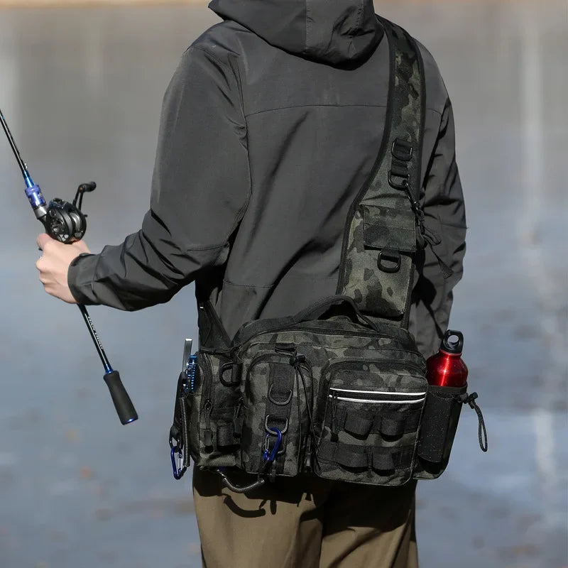 Oxford Tactical Outdoor Sports Bag – Zipper Closure, Multi-Compartment