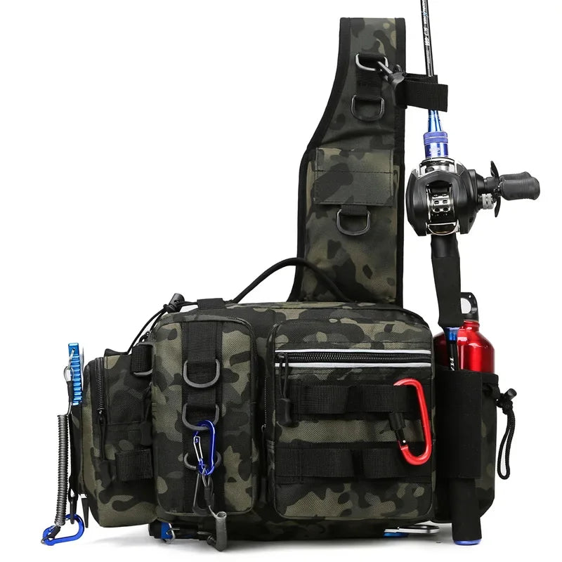 Oxford Tactical Outdoor Sports Bag – Zipper Closure, Multi-Compartment