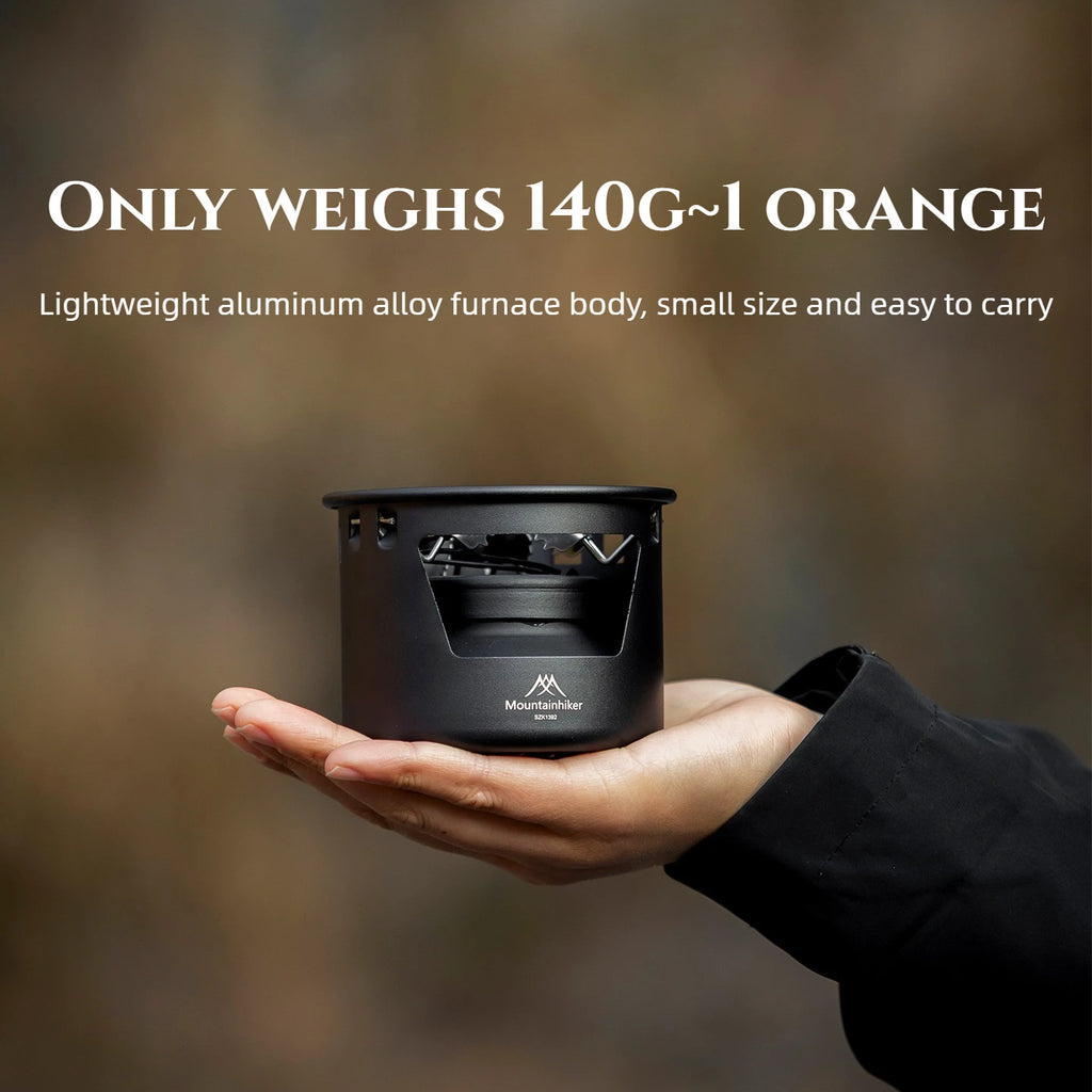MOUNTAINHIKER Portable Mini Barbecue Assesories Camp Cooking Supplies Camping Gear and Accessorie Alcohol Stove Outdoor Furnace