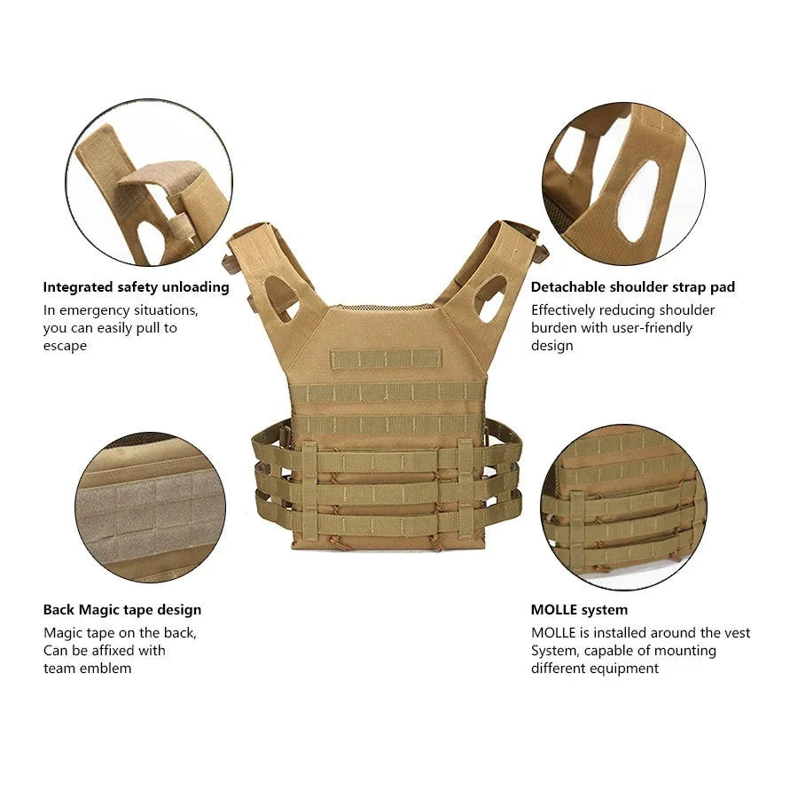 Lightweight Tactical Training Vest – Gym & Outdoor Workout Gear