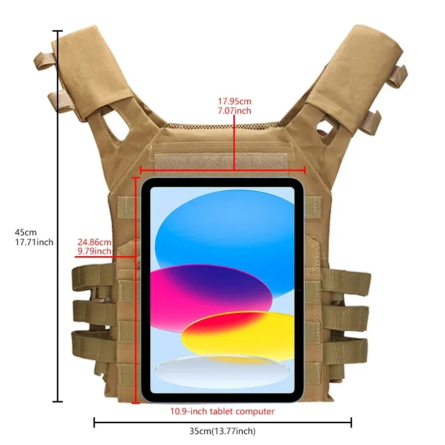 Lightweight Tactical Training Vest – Gym & Outdoor Workout Gear