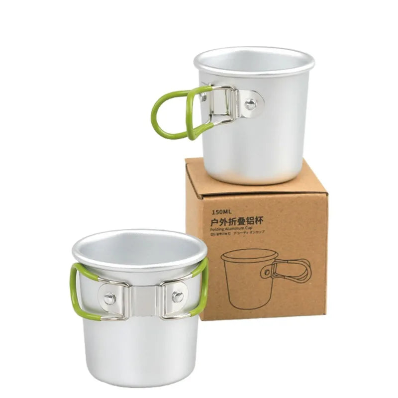 Camping Cookware Mess Kit Ultralight Camping Pot Set Outdoor Cooking Tableware for Hiking Trekking Picnic Fishing Mountaineering