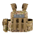 Wear resistant and tear resistant outdoor adventure vest with large capacity accessory bag on the back