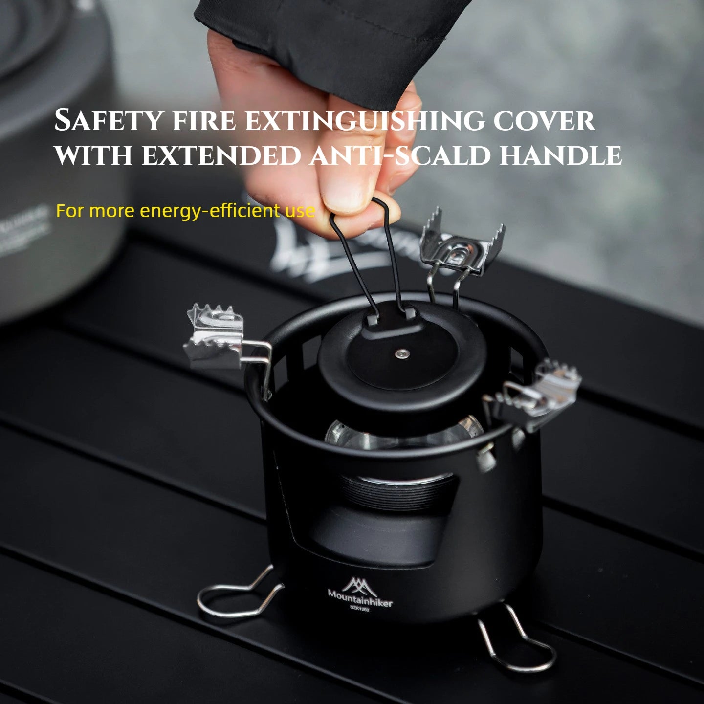 MOUNTAINHIKER Portable Mini Barbecue Assesories Camp Cooking Supplies Camping Gear and Accessorie Alcohol Stove Outdoor Furnace